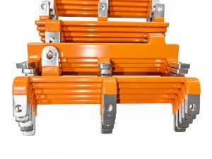 Custom Rigid Insulated Copper Busbar with Four Terminals