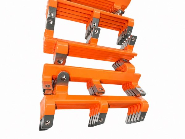 Custom Rigid Insulated Copper Busbar with Four Terminals