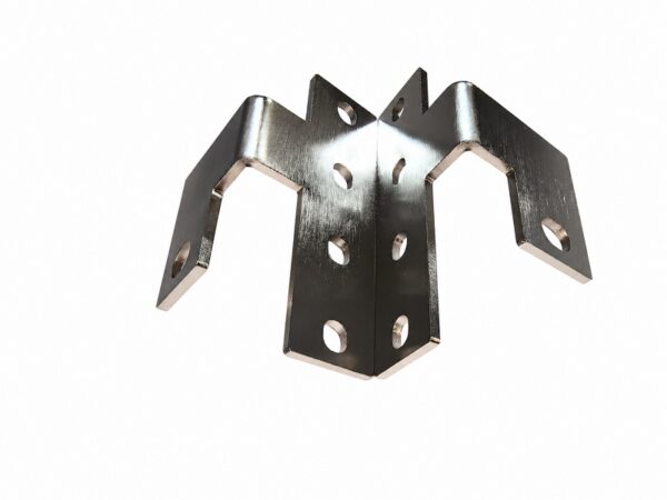 Custom Formed Copper Busbar with Mounting Holes Custom Formed Copper Busbar with Mounting Holes